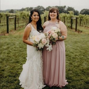 Full length - lightly worn Bridesmaids dress